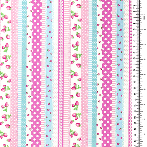 Muster Gestreifte Vintage Beeren 1