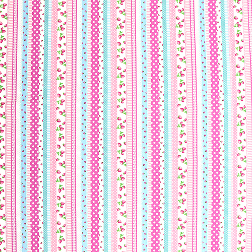 Muster Gestreifte Vintage Beeren 4