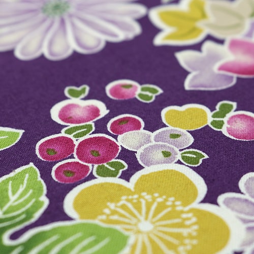 Bold Japanese Flowers White outline 5