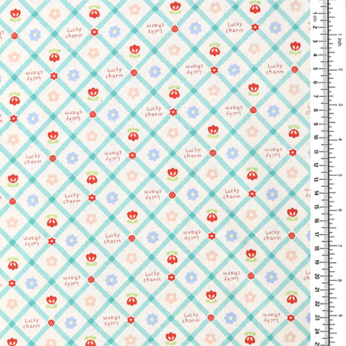 Tulipán Retro Floret Floral a Cuadros Diamante 1
