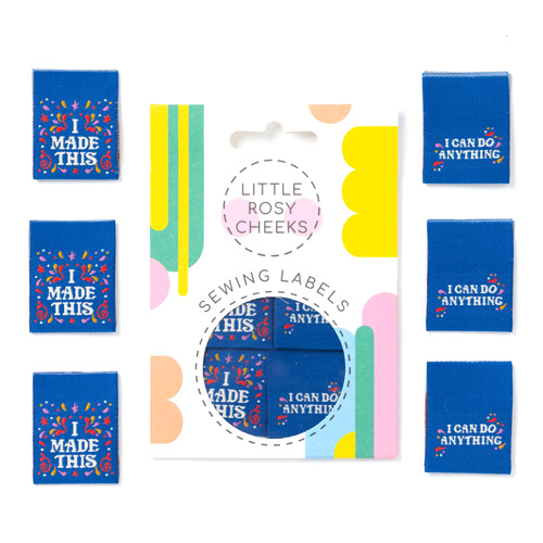 Ich Habe Das Gemacht Ich Kann Alles Tun 2.0 Blaue Nähetiketten