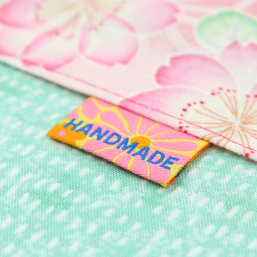 Handgefertigte Flower Power Näh Etiketten 1