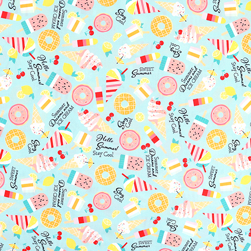 Summer Crush Ice Cream Fabric by Michael Miller