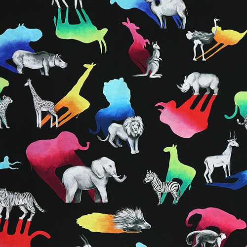 Parc Safari Brille Partout Tissu par Michael Miller