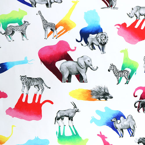 Parc Safari clatant Partout Tissu par Michael Miller