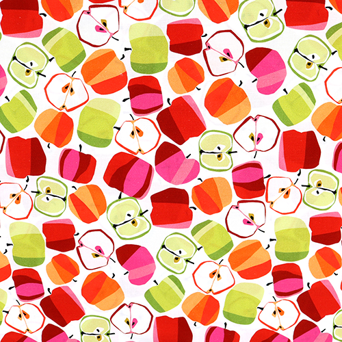 Pop Art Apples Colourful Fresh Fabric by Michael Miller