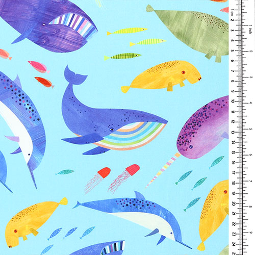Amis De La Mer Baleines Aquatiques Colorées 1