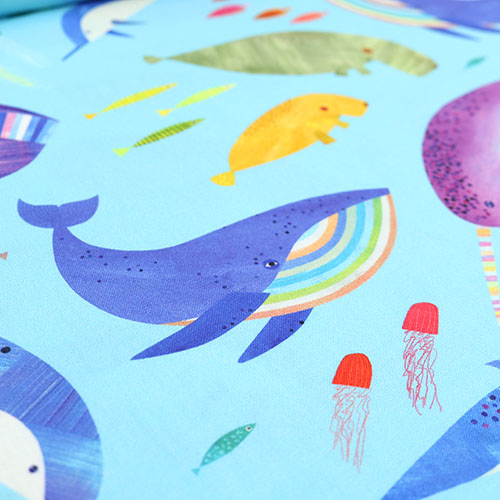 Amis De La Mer Baleines Aquatiques Colorées 5