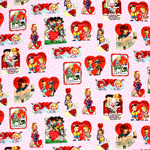 Liebesnotizen Vintage-Valentinstag