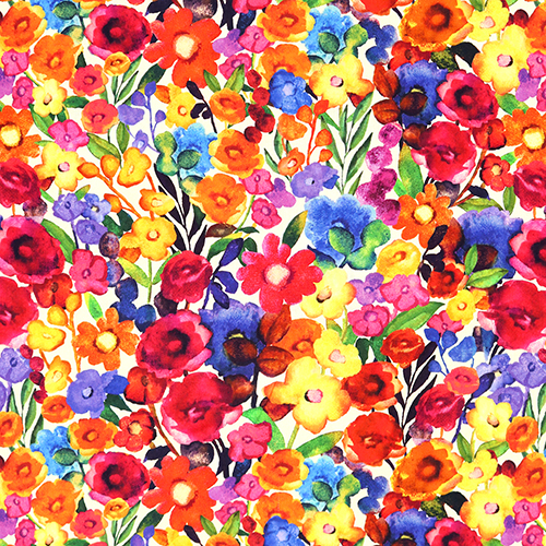 Bold Blooms Colourful Flowers Fabric by Michael Miller