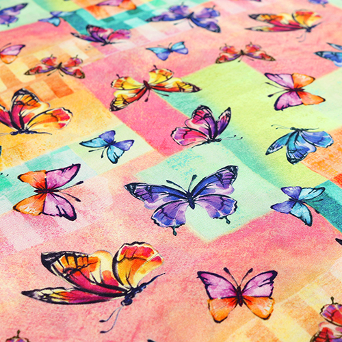 Papillon Illuminé Carrés Colorés 5