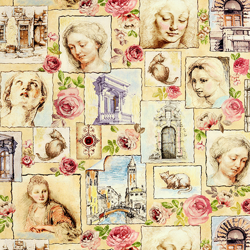Grands Artistes Anciens Matres Tissu par Michael Miller