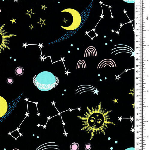 Star Cluster Starry Night Fabric by Michael Miller - modeS4u