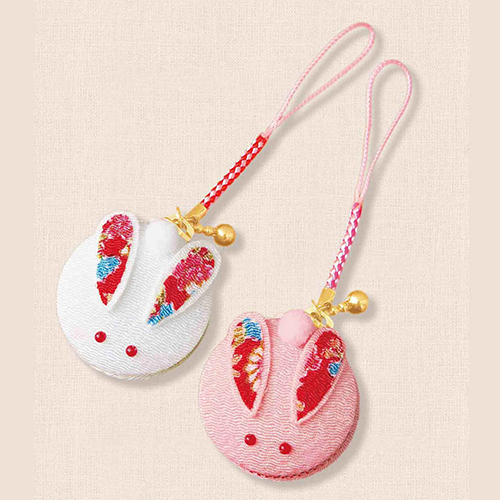 Japanisches Hasen-M�nzetui Mit Rei�verschluss Netsuke Set Aus 2 - Handgemachtes DIY N�hprojekt 4