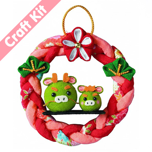 Ornamento Ghirlanda Anno Del Drago Giapponese Senza Cucire Tsumami Kit Da Cucito Fai Da Te
