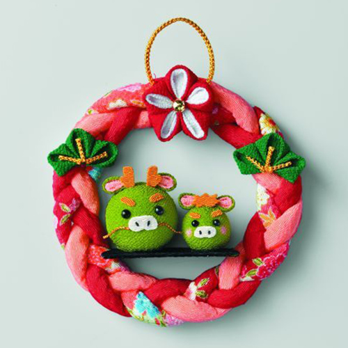 Ornamento Ghirlanda Anno Del Drago Giapponese Senza Cucire Tsumami Kit Da Cucito Fai Da Te 4