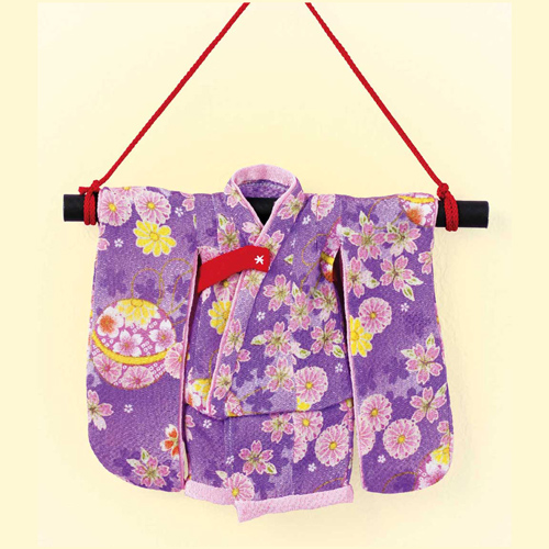Decorazione Pensile Kimono Giapponese - Kit Da Cucito Fai Da Te - Viola 4