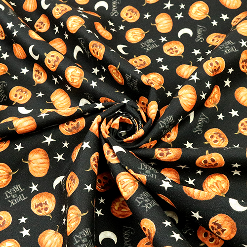 Citrouilles Halloween Lune Étoiles Des Bonbons Ou Un Sort 2