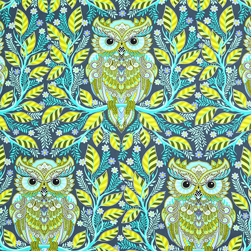 Tula Pink Hootie Patootie Bosque De Luna Llena Ii 4