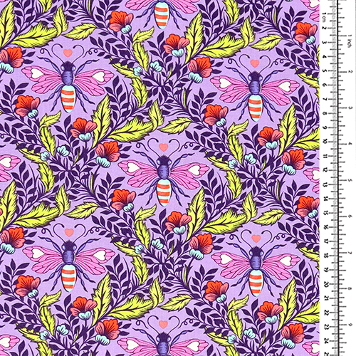 Tula Pink Secoue Ton Fabricant De Miel Forêt De Pleine Lune II 1