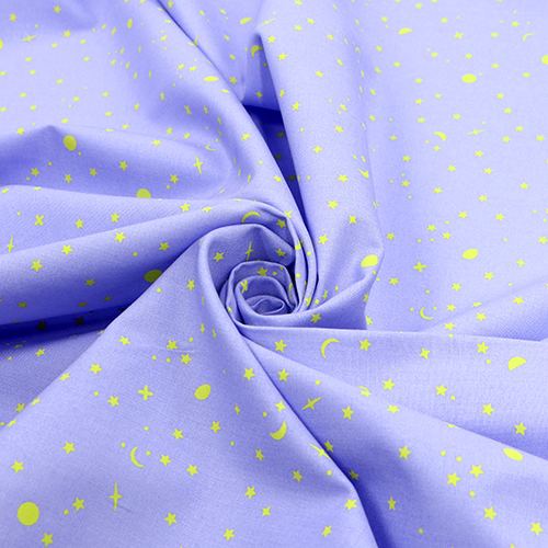 Rêve Violet Cool - Tula Pink Éclats D’espace Forêt De Pleine Lune Ii 2