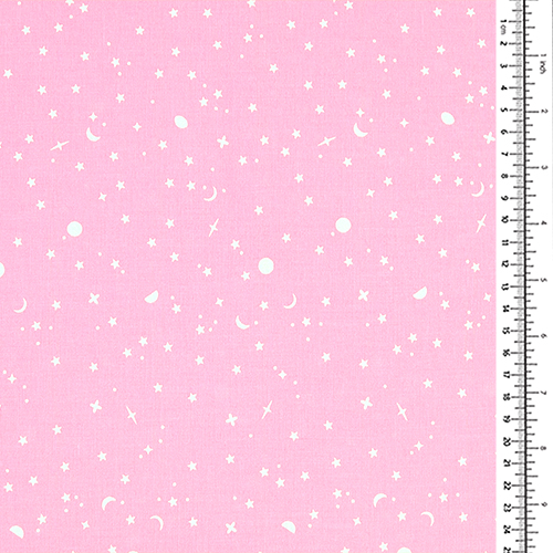 Rosa Ferkel – Tula Pink Weltraumstreusel Vollmond-Wald II 1