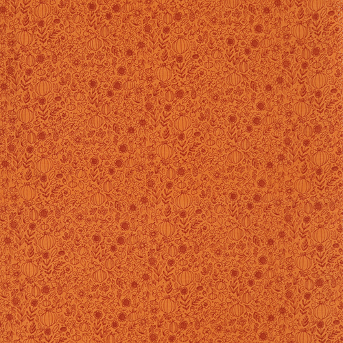Orange Pumpkin Floral Happy Fall Days 4