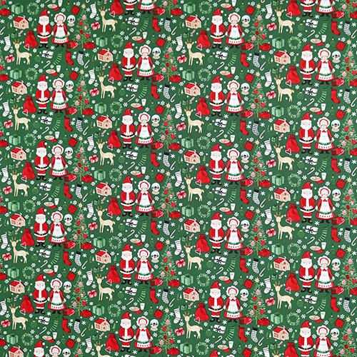 Santa & Mrs. Claus Green Charming Christmas 4