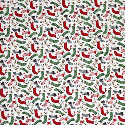 Traditional Stockings Decorations Charming Christmas Fabric by Riley Blake
