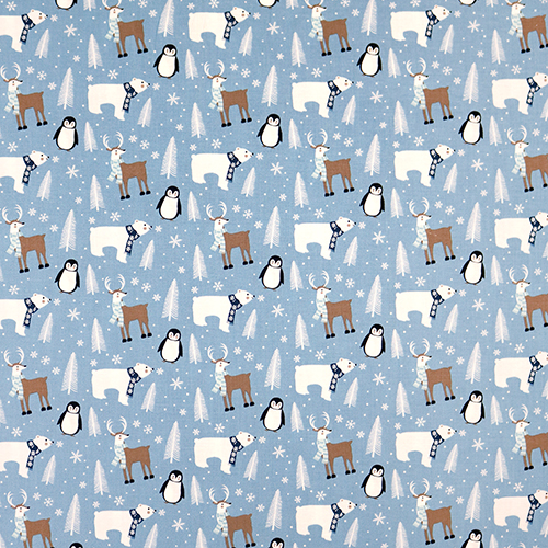 Winter Magic Arctic forest Christmas Fabric by Riley Blake