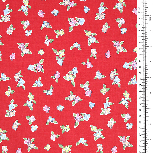 Whimsical Flowers Red Love Notes 1