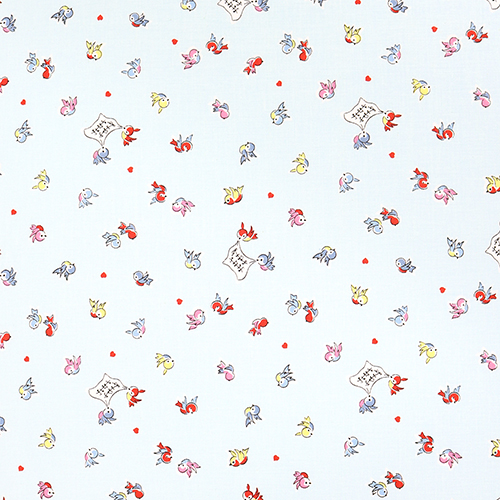 Whimsical Songbirds Sky Love Notes