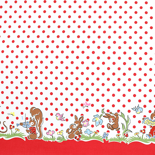 Whimsical Animals Border Dots Love Notes