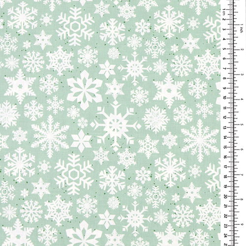 Vintage Snowflakes Christmas Speckled Dot 1