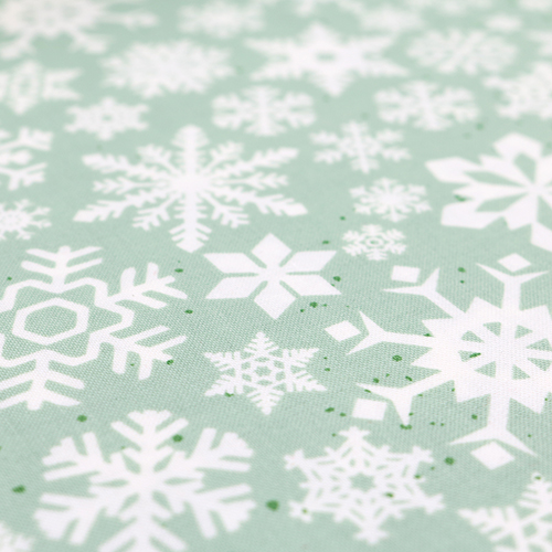Vintage Snowflakes Christmas Speckled Dot 5