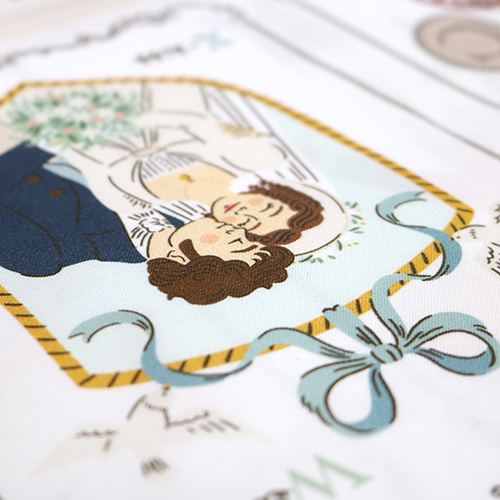 Jane Austen A-Z Stoffbuch-Panel 5