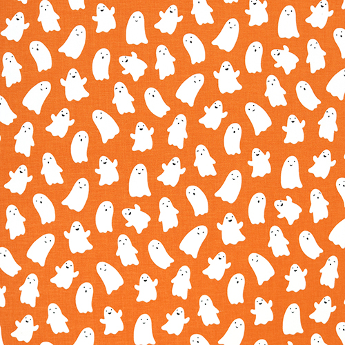 Pumpkin Ghosts Cute Halloween Hey Pumpkin Fabric by Riley Blake