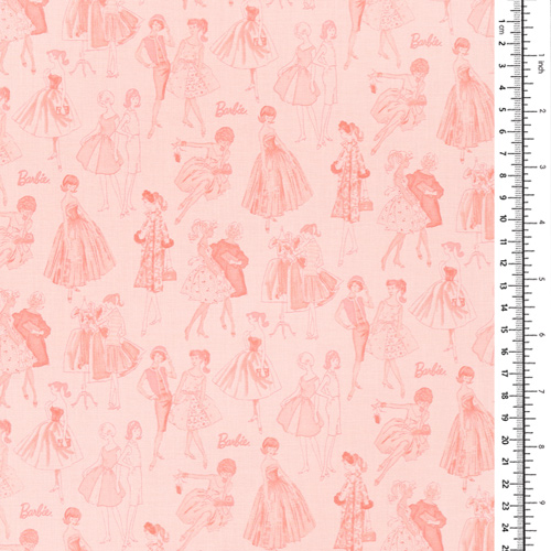 Moda Vintage Barbie En Rosa Tonal 1