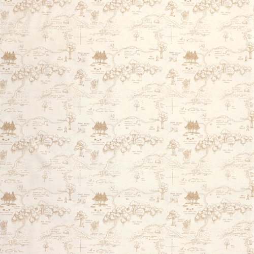 Winnie The Pooh Mappa Del Bosco Dei Cento Acri Color Crema 4