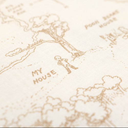 Winnie The Pooh Mappa Del Bosco Dei Cento Acri Color Crema 5