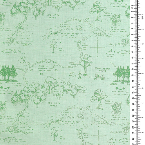 Winnie The Pooh Mappa Del Bosco Dei Cento Acri Color Crema 1