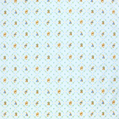 Peter Rabbit Benjamin Bunny Joli Treillis Bleu 4