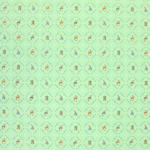 Peter Rabbit Benjamin Bunny Joli Treillis Vert 4