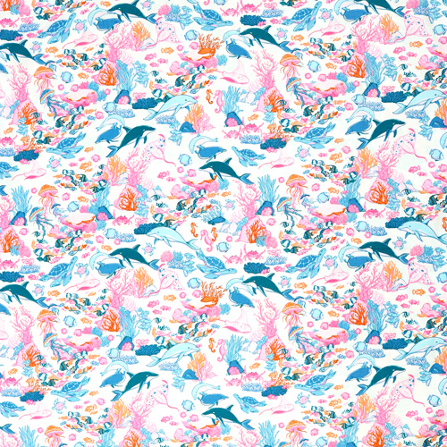 R�cif Vie Oc�an Dauphins Poisson Corail Multi 4