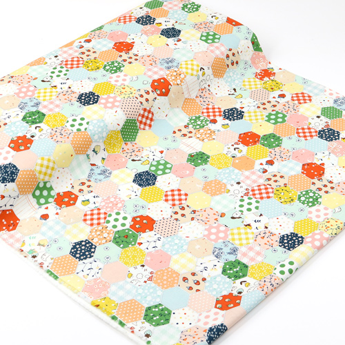 Imprim� Faux Quilt Hexagonal Fantaisiste Serendipity 2 3
