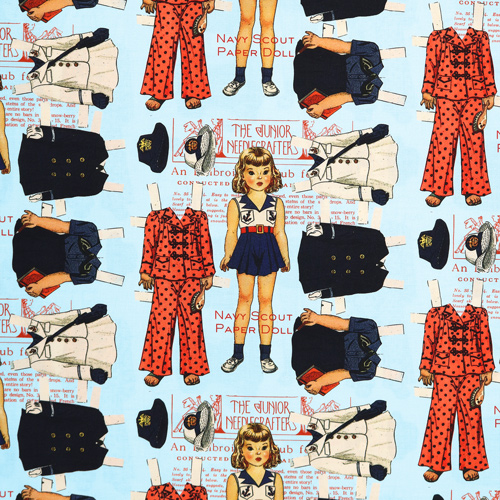 Sew America Vintage Navy Scout Paper Doll Blue