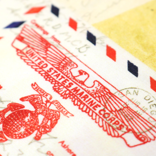Sew America Posts Letters Stamps Parchment 5