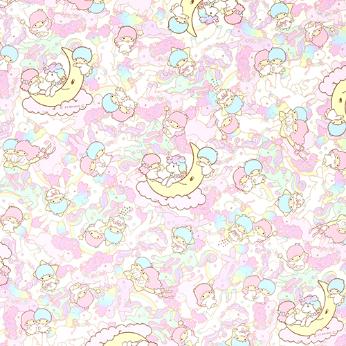 L39”xW39” Vintage Sanrio Little Twin Stars Fabric Oxford 1987 Retro Fabric 80s Vintage Sanrio Fabric Japan Old Sanrio Cute outlets Fabric for Kids