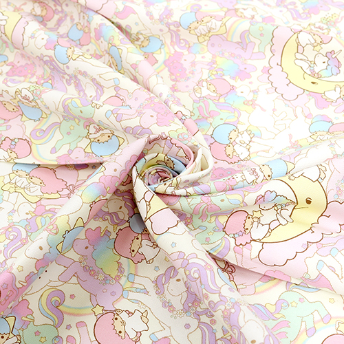 Little Twin Stars Unicorns Fabric by Sanrio - modes4u