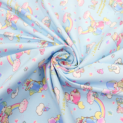 Little Twin Stars Rainbow Sky Fabric by Sanrio - modes4u